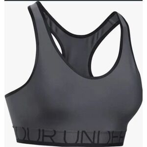 Under Armour Gray Black Sports Bra Size XS NWT